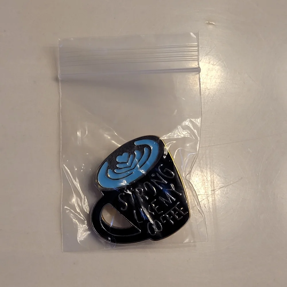 Strong Like My Coffee Enamel Pin - Picture 9 of 10
